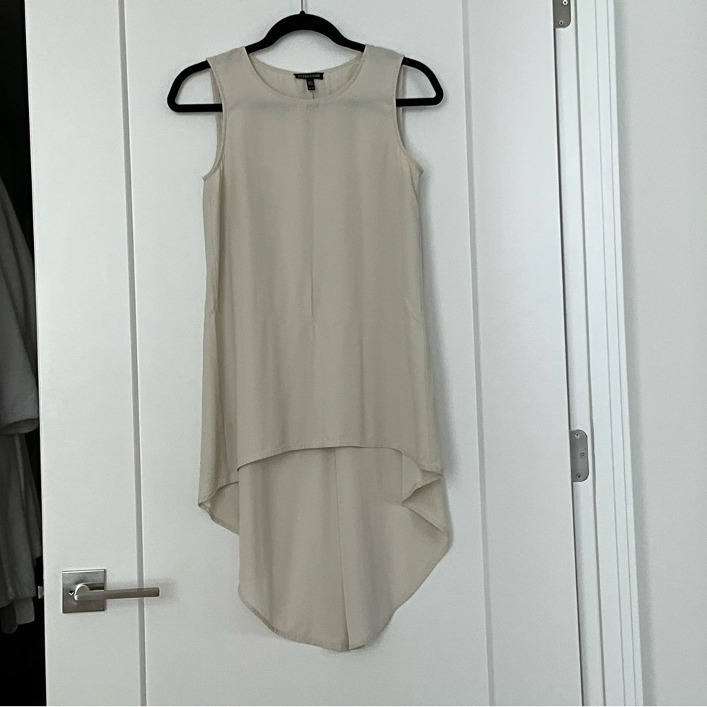 COPY - Eileen Fisher High-low tunic top, XS, Bone, beautiful Timeless